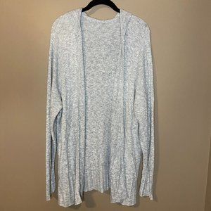 Marled Grey and White Sweater